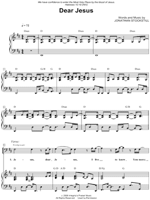 Dear Jesus