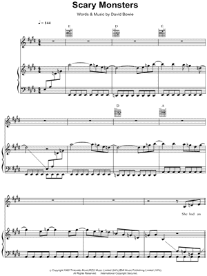 Scary Monsters (and Super Creeps)