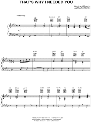 That's Why I Needed You