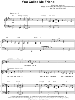 You Called Me Friend