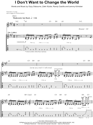 I Don't Want To Change the World