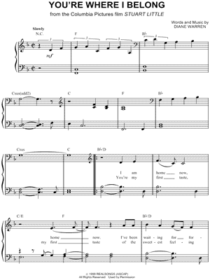 You're Where I Belong