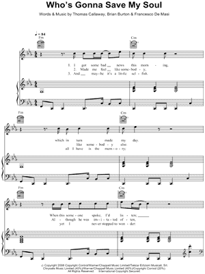 Who's Gonna Save My Soul