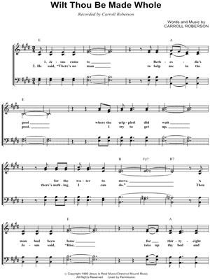 Wilt Thou Be Made Whole