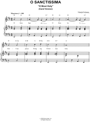 O sanctissima (Carol Version)