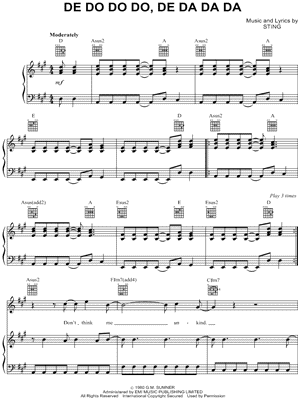 De Do Do Do, De Da Da Da