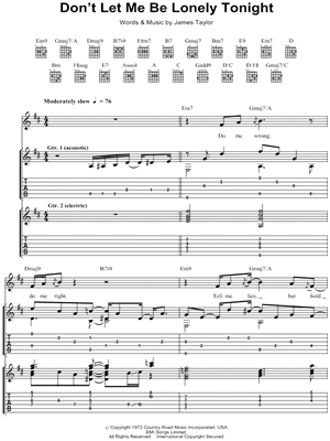 Don't Let Me Be Lonely Tonight