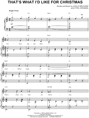 That's What I'd Like for Christmas