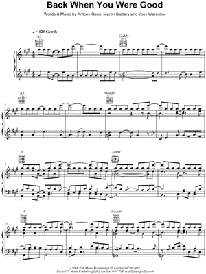 Back When You Were Good