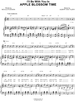 (I'll Be With You) In Apple Blossom Time