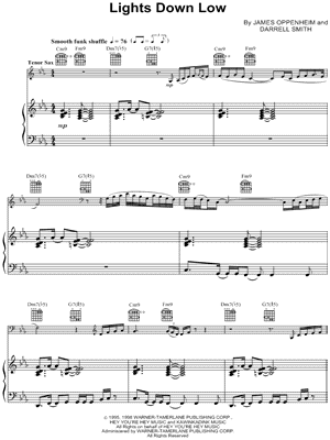 Lights Down Low - Piano Accompaniment