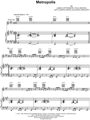 Metropolis - Piano Accompaniment