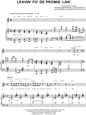 Leavin' Fo' De Promis' Lan'