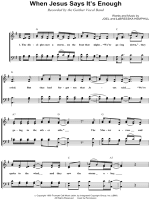 When Jesus Says It's Enough