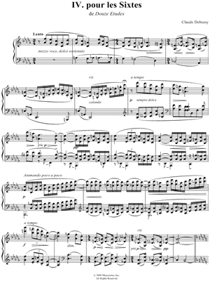 Etude IV. pour les sixtes