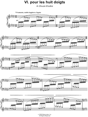 Etude VI. pour les huit doigts
