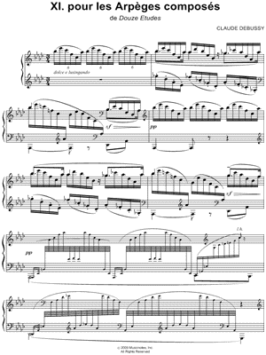 Etude XI. pour les arpèges composés