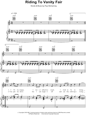 Riding to Vanity Fair