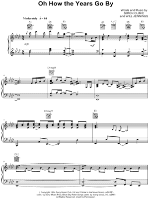 Oh How the Years Go By