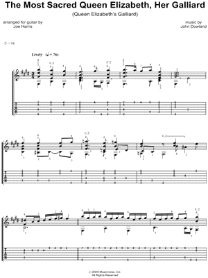 The Most Sacred Queen Elizabeth, Her Galliard