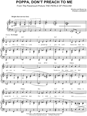 Poppa, Don't Preach To Me