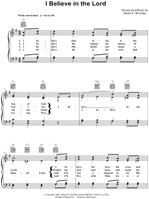 I Believe in the Lord