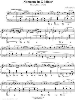 Nocturne in G Minor, Op. 37, No. 1