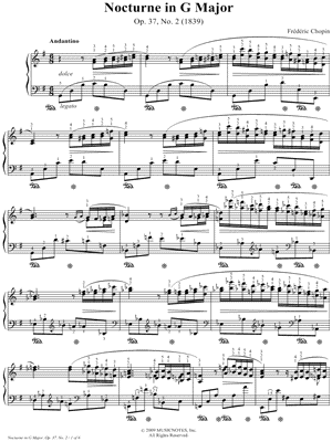 Nocturne in G Major, Op. 37, No. 2