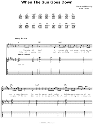 When the Sun Goes Down