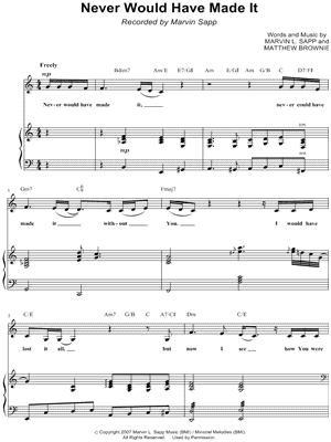 Never Would Have Made It