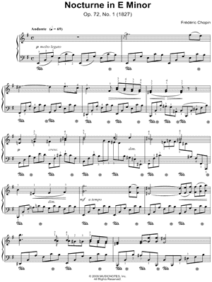 Nocturne in E Minor, Op. 72, No. 1