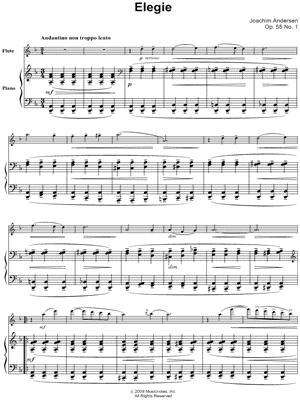 Elegie Op. 55, No. 1 - Piano Accompaniment