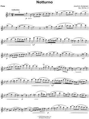Notturno Op. 55, No. 3 - Flute Part