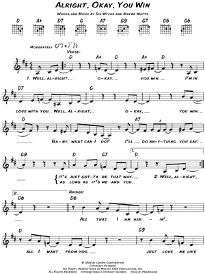 Alright, Okay, You Win