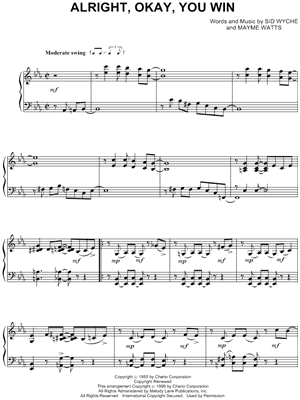 Alright, Okay, You Win