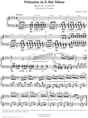 Polonaise in Eb Minor, Op. 26, No. 2