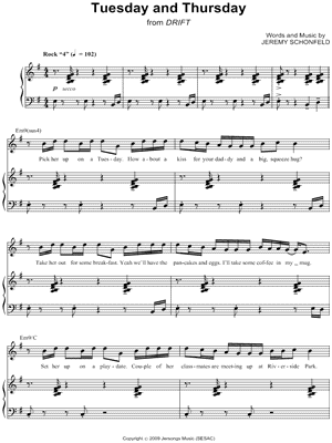 Tuesday and Thursday