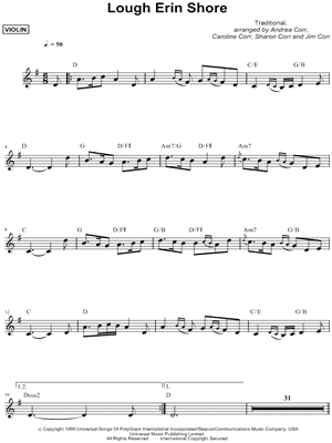 Lough Erin Shore - Violin