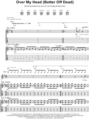 Over My Head (Better Off Dead)