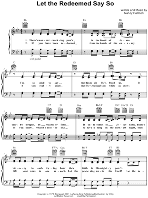 Let the Redeemed Say So