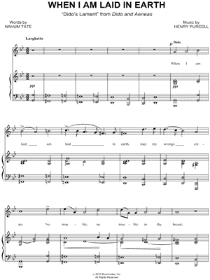 When I Am Laid in Earth