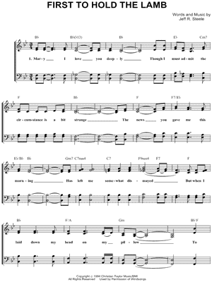 First To Hold the Lamb