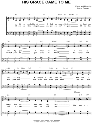 His Grace Came to Me