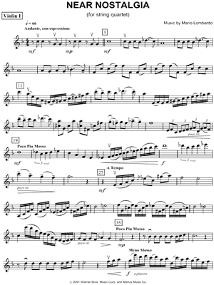 Near Nostalgia - Violin 1
