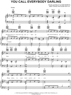 You Call Everybody Darling