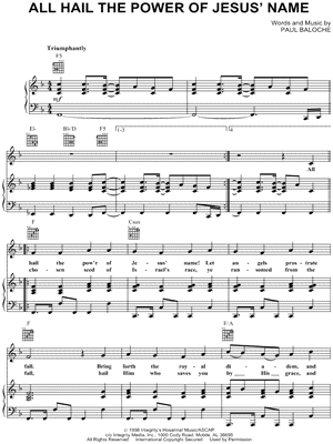 All Hail the Power of Jesus' Name