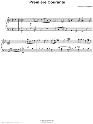 Premiere Courante (Premiere Ordre)