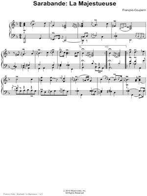 Sarabande: La Majestueuse