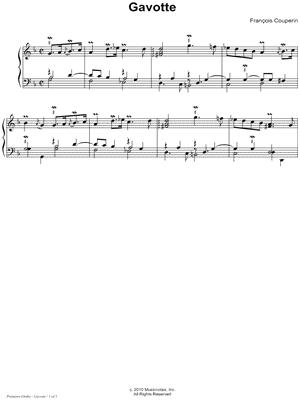 Gavotte (Premiere Ordre)