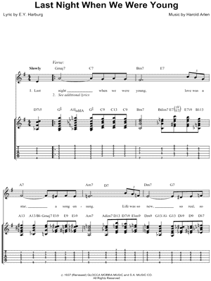 Last Night When We Were Young